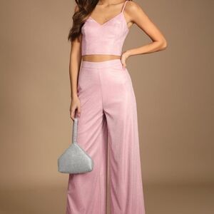 NWT LULUS GLITTER TWO PIECE SET 🩷